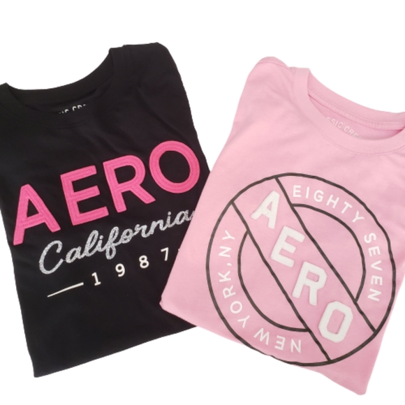 Aeropostale Tops - Aeropostale 87 Cali New York Graphic Shirt Bundle
